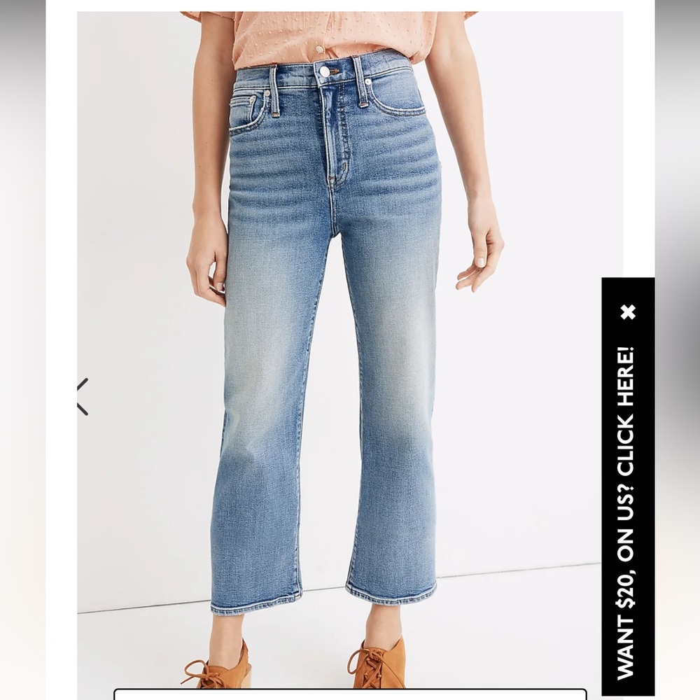 Madewell Slim Wide Leg Crop